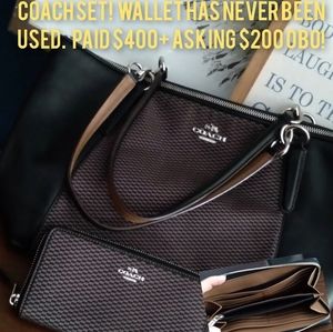Authentic Coach Bag & Wallet